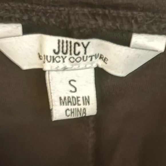 NWT Juicy Couture Black Velvet Sweatpants - Picture 6 of 6
